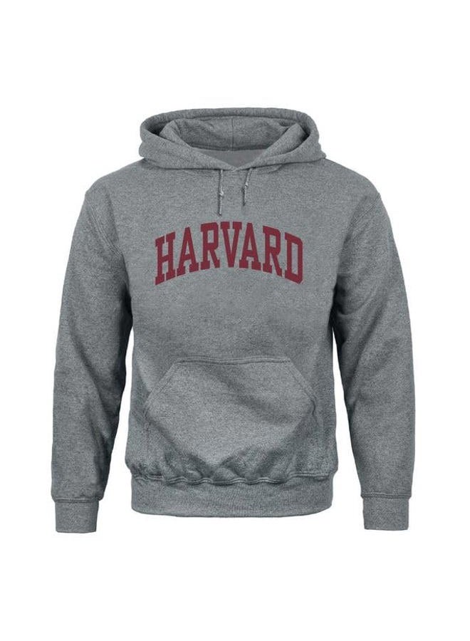 Ivysport Hooded Sweatshirt, Unisex, Essential Logo, Premium Grey Heavyweight Cotton - Image 1