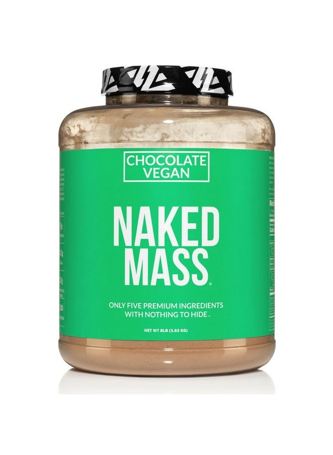 Health & Household Naked Mass - Chocolate Vegan Weight Gainer - 8Lb Bulk, Gmo Free, Gluten Free, Soy Free & Dairy Free. No Artificial Ingredients - 1,280 Calories - 11 Servings  - Image 1