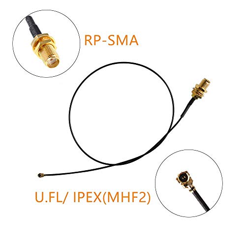 INVENTO 10PCS 10cm long Mini PCI U.FL to SMA Female Connector WiFi Pigtail Cable IPX to SMA Extension - Image 4
