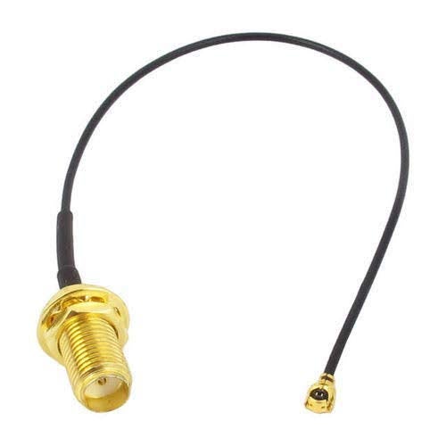 INVENTO 10PCS 10cm long Mini PCI U.FL to SMA Female Connector WiFi Pigtail Cable IPX to SMA Extension - Image 3