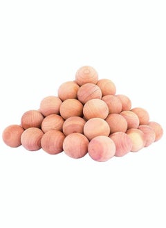 KASTWAVE 50 Cedar Wood Anti Moth Repellent Balls Drawer Fresheners  - Image 1
