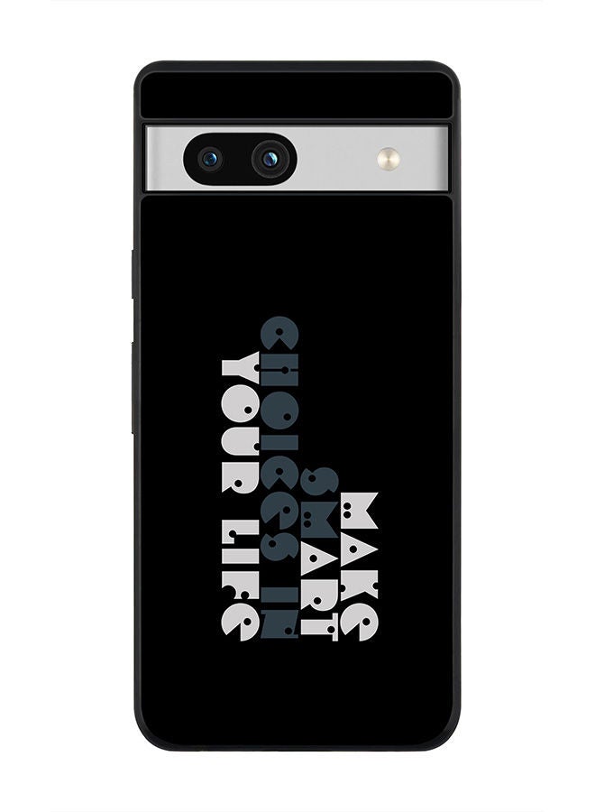 Stylizedd Rugged Black edge case for Google Pixel 7a 5G Slim fit Soft Case Flexible Rubber Edges Anti Drop TPU Gel Thin Cover -  Make Art Your Life - Image 1