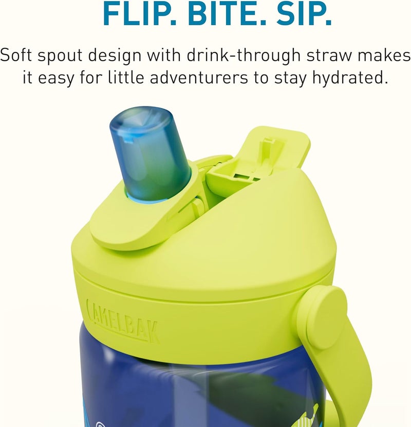 CamelBak Thrive Flip Straw Kids 14oz Water Bottle - Sharks and Rays Design - Image 5