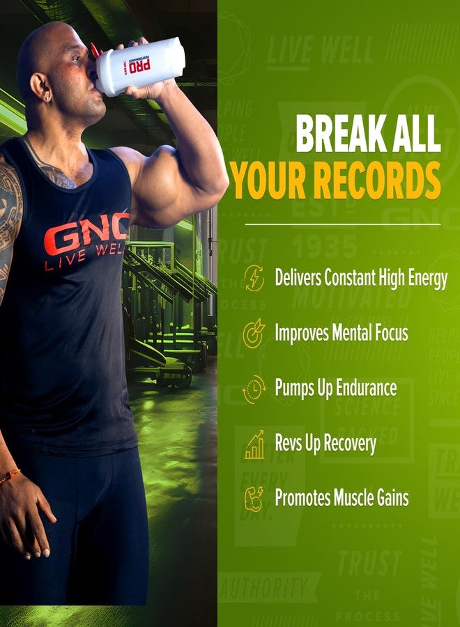 جي إن سي مكمل ما قبل التمرين GNC Pro Performance | 360 غرام | 30 حصة | يعزز الطاقة والقدرة على التحمل | يحسن التركيز | يعزز الاستشفاء | 1.5 غرام من إل-أرجينين | 3.5 غرام من بيتا-ألانين | 0.2 غرام من الكافيين | تفاح أخضر - Image 4