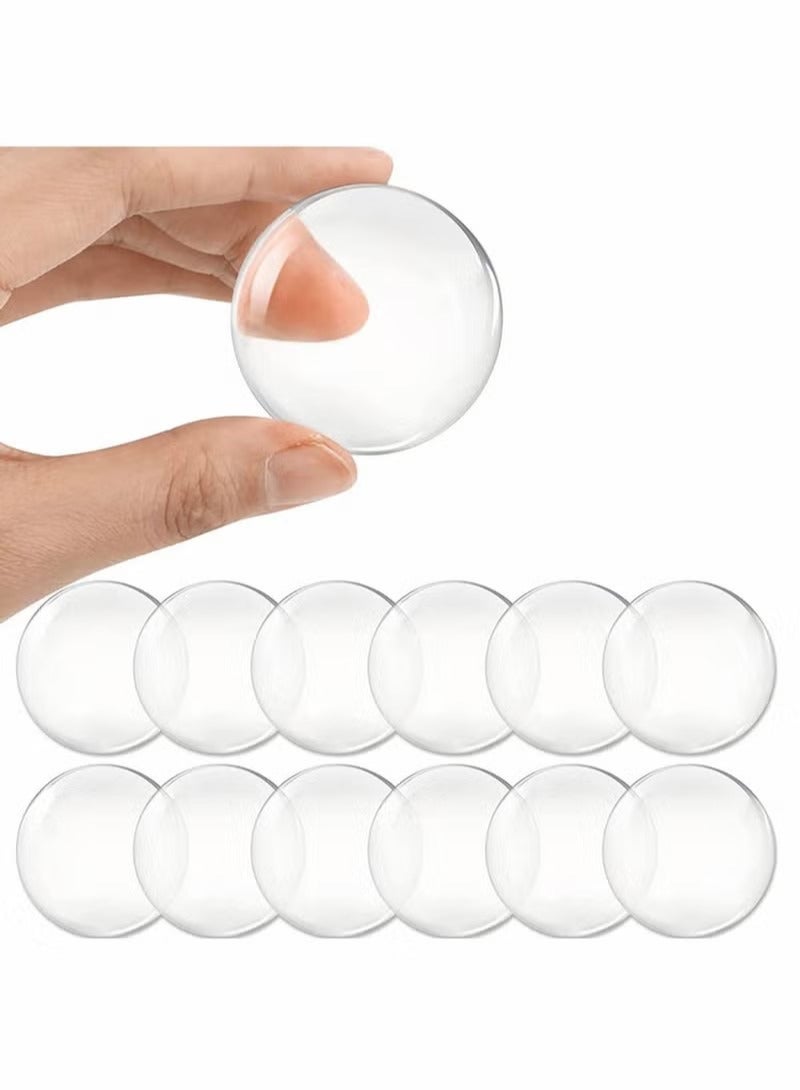 12 Piece Silicone Door Stoppers Wall Protectors for Door Handle and Refrigerator Door Protection - Image 1