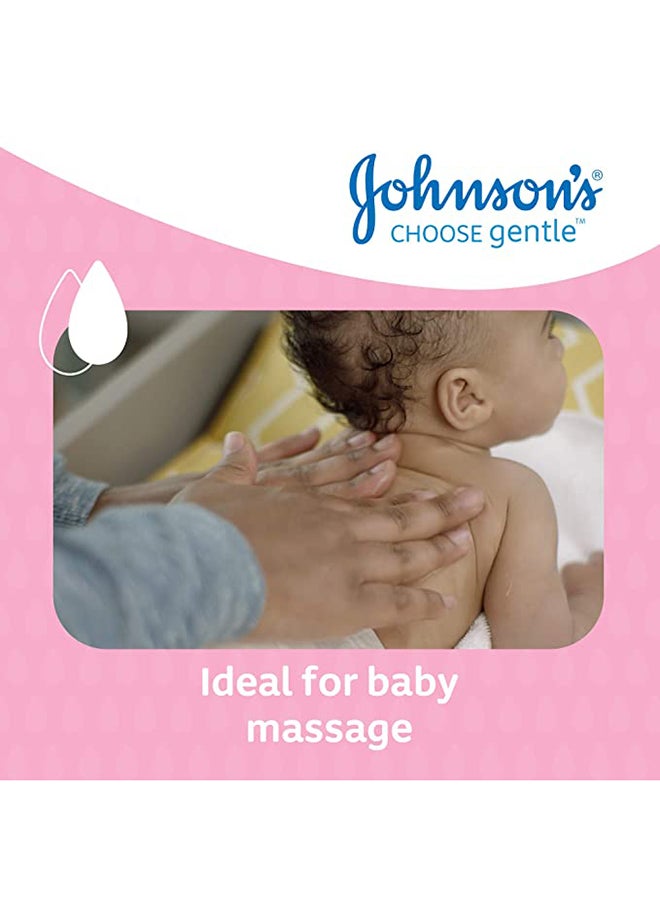 Johnson's Clinically Proven Baby Oil With 10x More Moisture With No Parabens - 500ml - Image 4