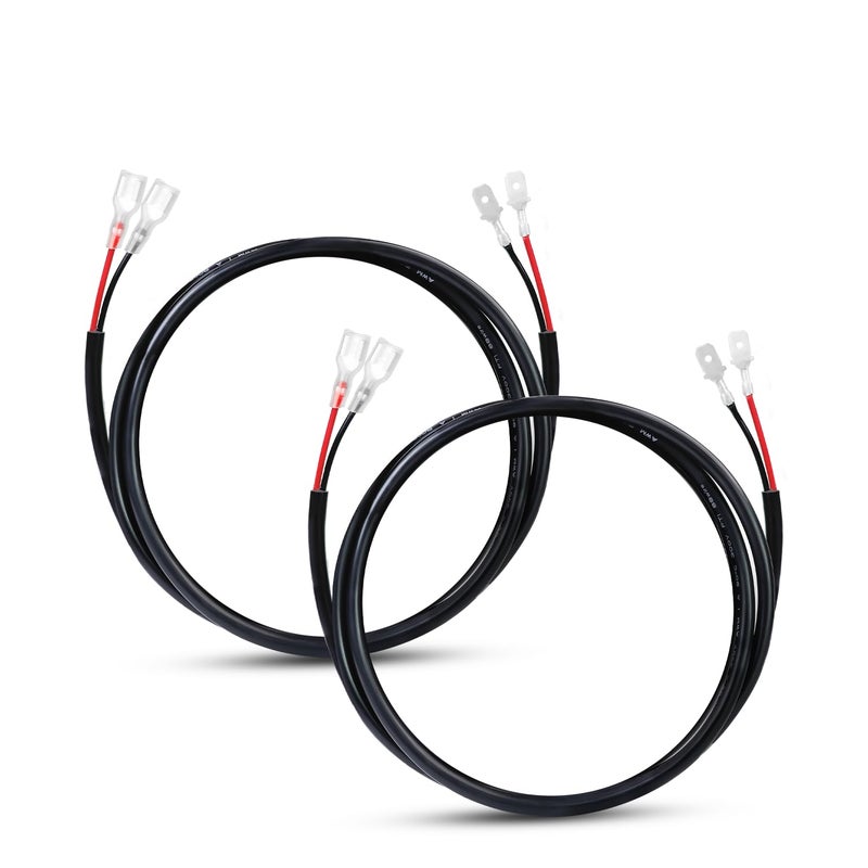 Ledvillage 2 Pcs Ledvillage 16AWG 3 Feet Extension Kit Wiring Harness Plug and Play 16 Gauge for LED Work Light Bar Off Road Lights Driving Fog Light Boat Lighting Auxiliary Pack of 2 - Image 3