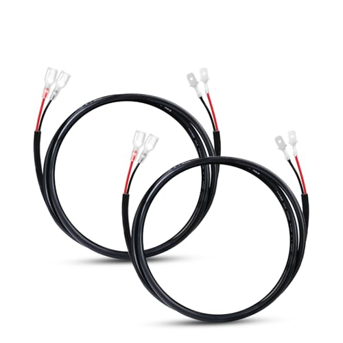 Ledvillage 2 Pcs Ledvillage 16AWG 3 Feet Extension Kit Wiring Harness Plug and Play 16 Gauge for LED Work Light Bar Off Road Lights Driving Fog Light Boat Lighting Auxiliary Pack of 2 - Image 1