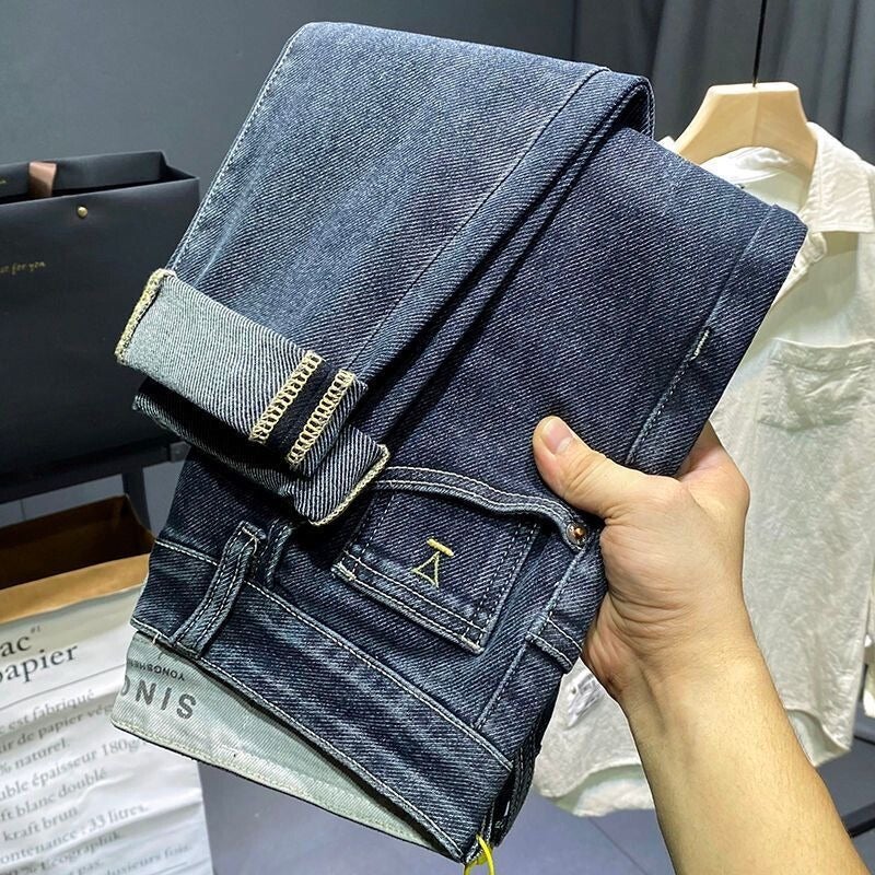 Unisex Classic Denim Jeans Loose Fit Daily Outdoor Wear - Image 1