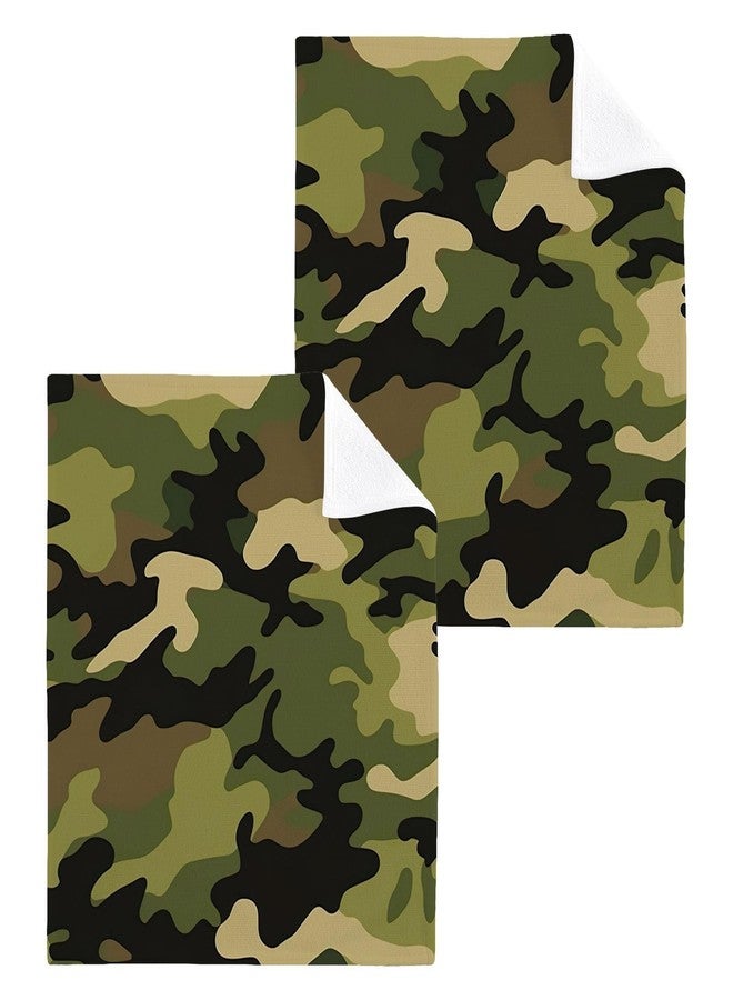 YETTASBIN Camo Washcloths 6 Pack, Soft Absorbent Cotton Baby Face Towels, Washable Reusable Fingertip Towels for Bath Gym Hotel Spa, 12 x 12 Inch - Image 3