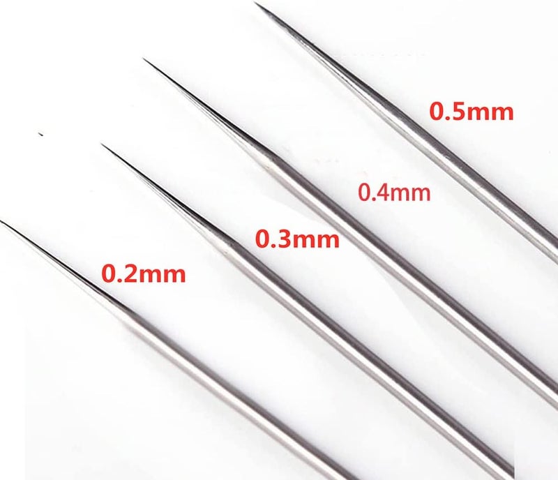 Uouteo 0.2mm, 0.3mm, 0.4mm,0.5mm Airbrush Nozzle Needles Replacement Parts for Airbrush Trigger Gun - Image 2