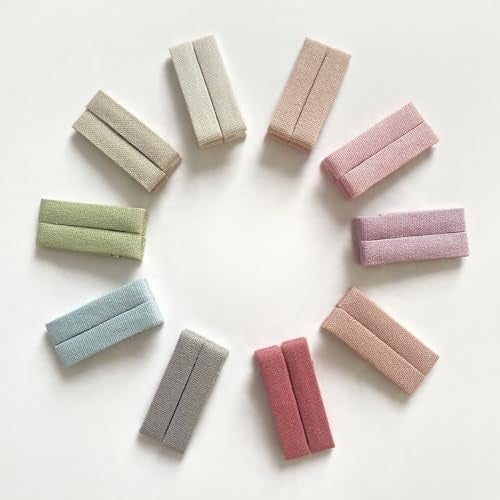 Cherssy Hair Clips for Girls Fine Hair 20Pcs Solid Colors Fully Lined Alligator Clips for Toddlers Kids School Age Girls Handmade Hair Accessories and Barrettes - Image 1