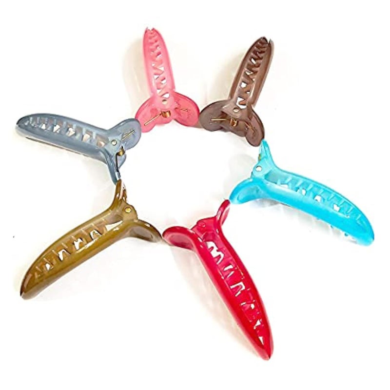 BIRDWARE hair Clips For Women Claw Butterfly Clips hair Accessories For Girls Fancy Korean Clutch Stylish hair Clip Women Medium hair clutcher (Pack of 3, Black Color) - Image 3