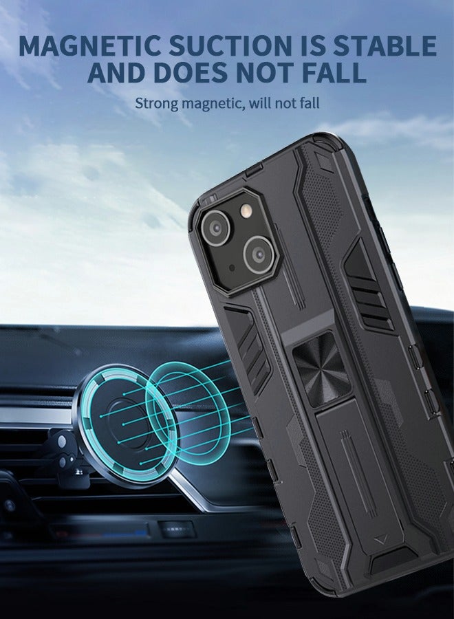 GROIC Compatible IPhone 14 Max Case, Heavy Duty Drop Protection Phone Cover, IPhone 14 Max Shell with Stand, TPU Rugged Phone Case, Magnetic Car Phone Case 6.7 Inch - Image 4