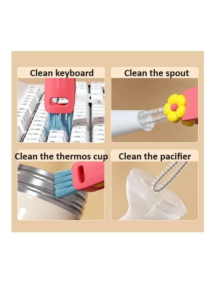 Flower Cup lid brush Thermos cup gap cleaning brush cup mouth brush  - Image 2