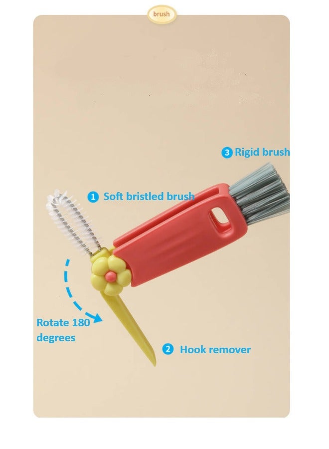 Flower Cup lid brush Thermos cup gap cleaning brush cup mouth brush  - Image 3