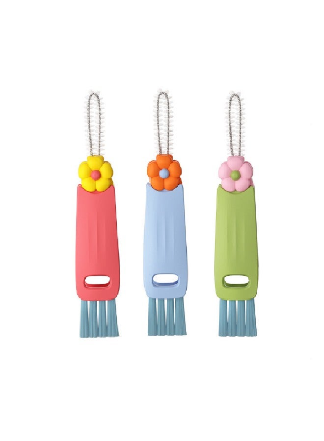Flower Cup lid brush Thermos cup gap cleaning brush cup mouth brush  - Image 1
