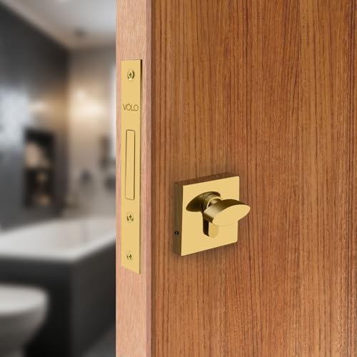 Volo Door Dead Lock with Brass 50mm Cylinder and Computerized Keys - High-Security Lock for Exterior and Interior Doors, Ideal for Home, Office, and Commercial Use (Gold) - Image 1