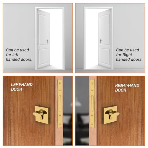 Volo Door Dead Lock with Brass 50mm Cylinder and Computerized Keys - High-Security Lock for Exterior and Interior Doors, Ideal for Home, Office, and Commercial Use (Gold) - Image 4