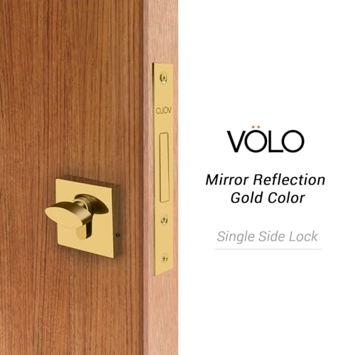 Volo Door Dead Lock with Brass 50mm Cylinder and Computerized Keys - High-Security Lock for Exterior and Interior Doors, Ideal for Home, Office, and Commercial Use (Gold) - Image 5