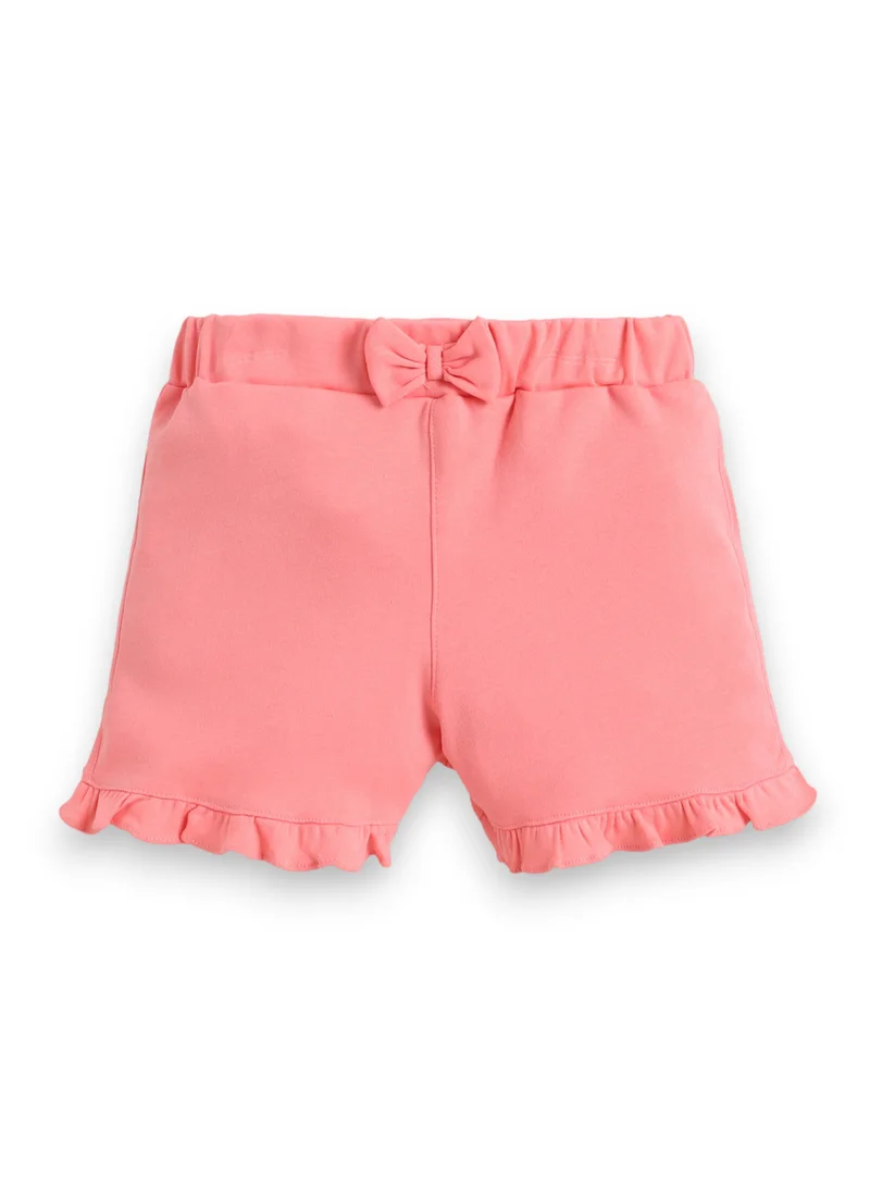 Victor And Jane  Infant Girls’ 2-Piece Set – “So Cute and Sweet” Puff Sleeve Top & Ruffle Shorts for Women | Best Price UAE