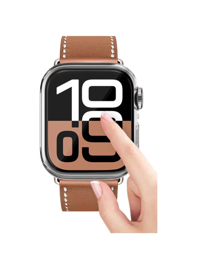 BHO Apple Watch Protective Case With Tempered Glass Screen Protector For Apple Watch S10/S9, Full Coverage Case For Iwatch S8/7/6/Se, Integrated Touch-Sensitive Watch Case - Image 3