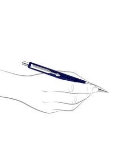 PARKER Vector Standard Chrome Trim Ball Pen | Blue Body Color | Ink Color - Blue | Gifts For Employees | Elite Pen For Corporate Purposes  - Image 3