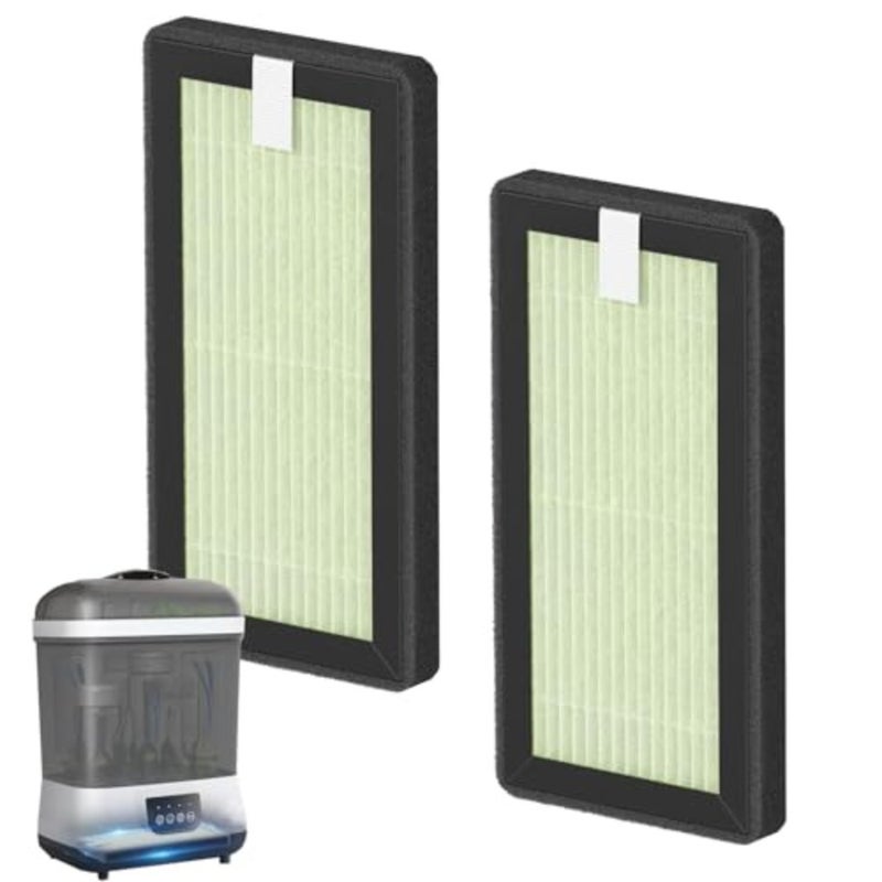 HEPA Replacement Filter for Dr. Brown's All-in-One Sterilizer and Dryer, White, Advanced Filtration with 99.5 Efficiency, 2 Pack - Image 1