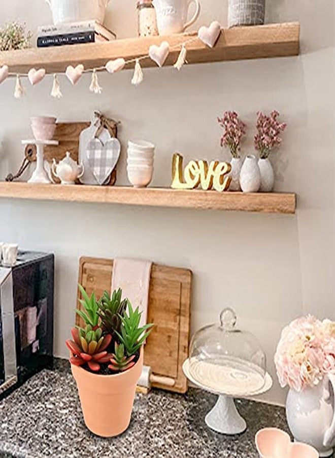 Briful Small Succulents Artificial 2 Pcs Fake Succulent Plants Faux Succulents in Pots Assorted Succulent Arrangements for Home Office Bathroom Room Shelf Rustic Farmhouse Windowsill Decor - Image 4