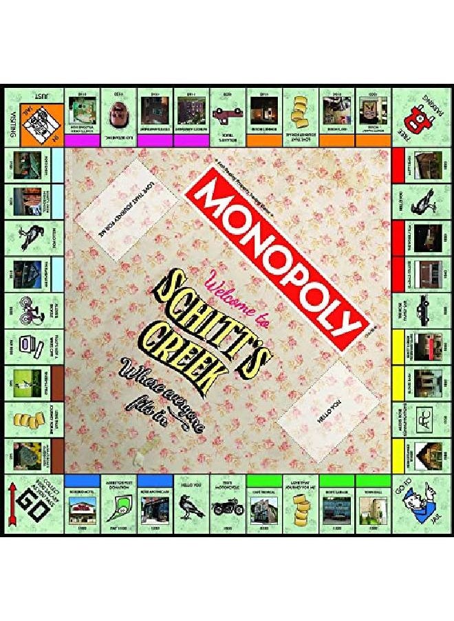 USAopoly Monopoly Schitt'S Creek ; Game Tokens Include Bebe Crow Patrick'S Guitar Rosebud Motel Key & More ; Officially Licensed And Collectible Monopoly Game Based On Award Winning Series Schitt'S Creek  - Image 3