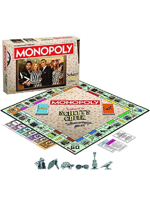 Monopoly Schitt'S Creek ; Game Tokens Include Bebe Crow Patrick'S Guitar Rosebud Motel Key & More ; Officially Licensed And Collectible Monopoly Game Based On Award Winning Series Schitt'S Creek
