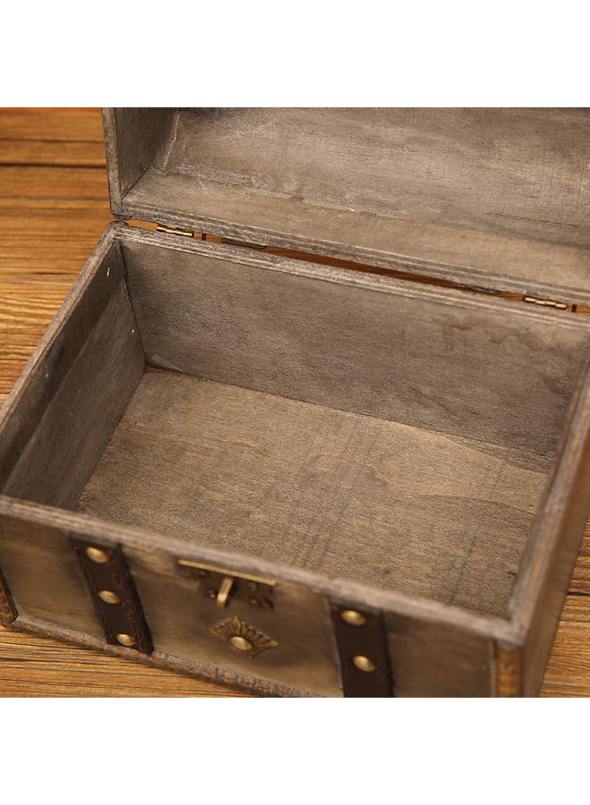 الأزرق جي دبليو صندوق كنز على الطراز الأوروبي صندوق تخزين خشبي عتيق - Image 5