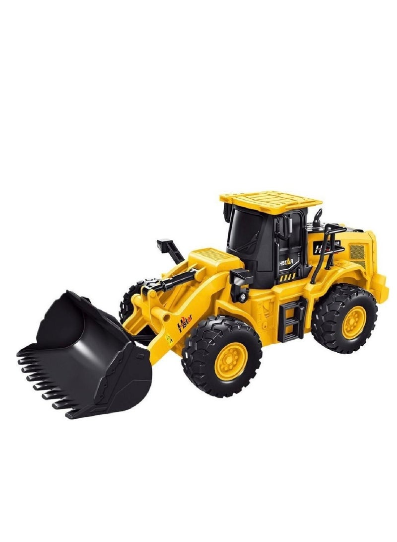 توي لاند شاحنة جرافة هندسية تعمل بجهاز تحكم عن بعد بتردد 2.4 جيجاهرتز - لعبة مركبة بناء قابلة لإعادة الشحن مع مجرفة متحركة للأطفال - Image 1