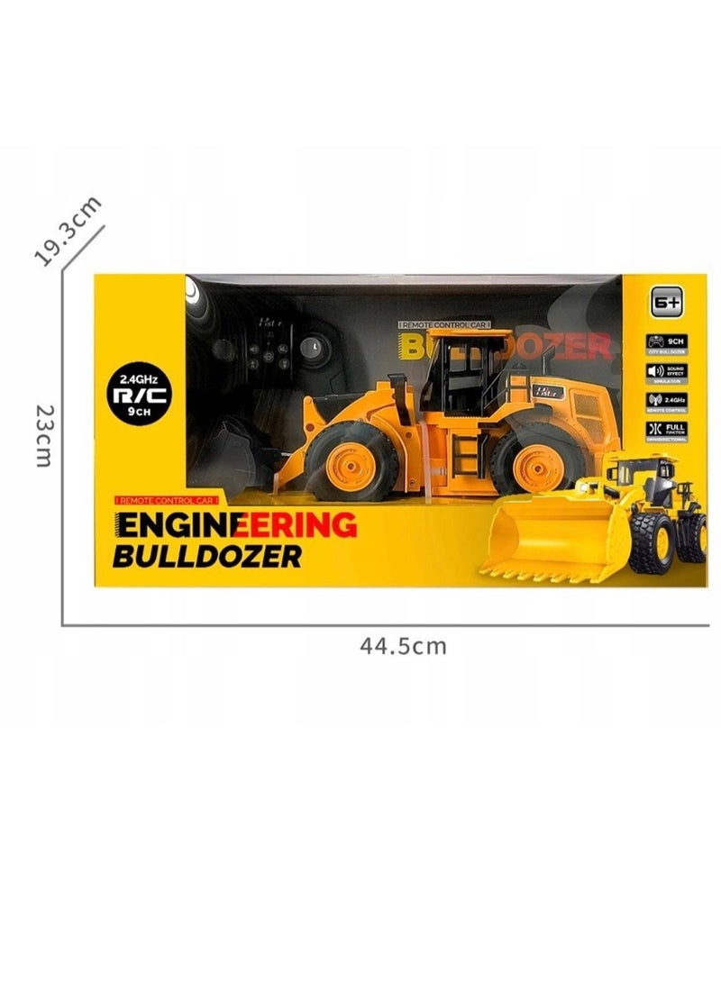توي لاند شاحنة جرافة هندسية تعمل بجهاز تحكم عن بعد بتردد 2.4 جيجاهرتز - لعبة مركبة بناء قابلة لإعادة الشحن مع مجرفة متحركة للأطفال - Image 4