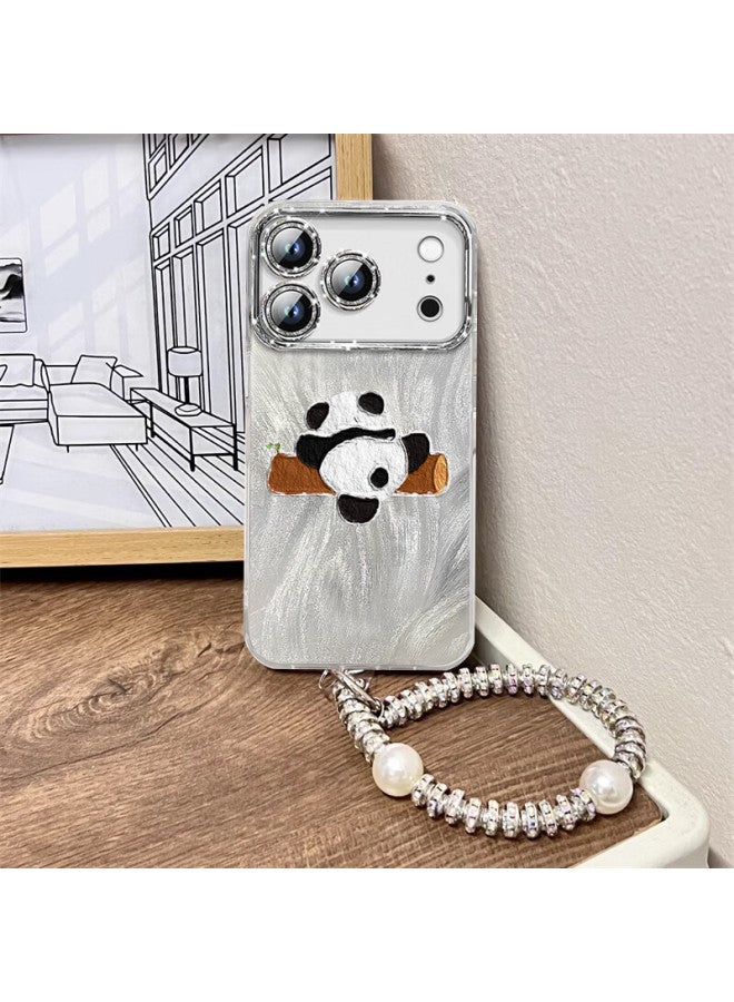 Sehan Shihan Iphone 17 Pro Max Case, Full Protection Cover With Camera Lens Protection, Shockproof, High-end Creative Design For Men And Women, Panda Pattern With Bracelet - Image 2