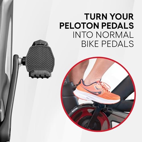 TrubliFit Pedal Converters for Original Peloton Bike & Bike+ and Cross Training Bike & Bike+ - Ride The Peloton with Sneakers - Pedal Platform for Look Delta Pedals - Great for Kids - Image 5