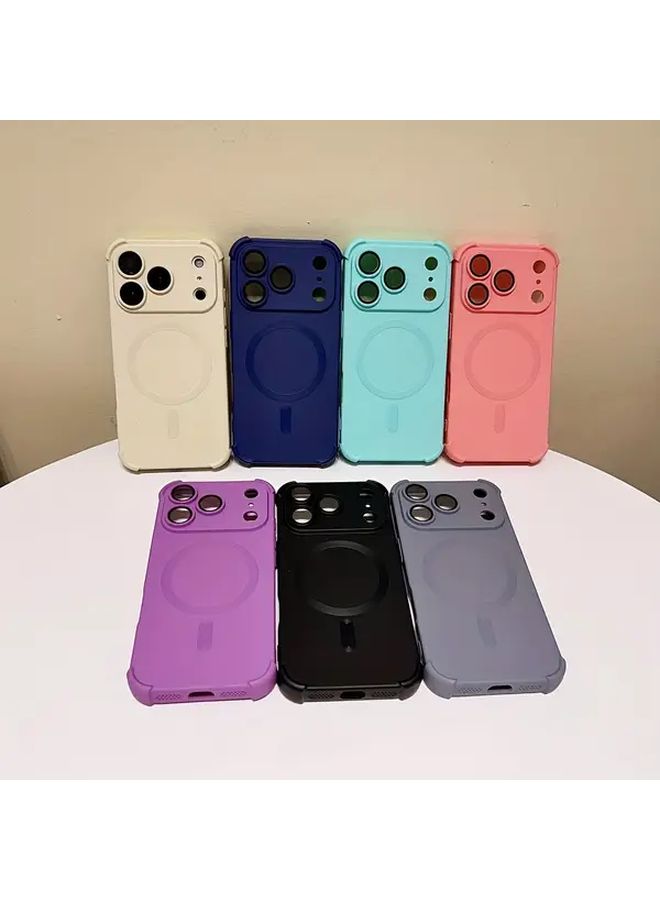 Shockproof TPU Phone Case With Lens Protection Deep Blue For IPhone 16 Plus - Image 5