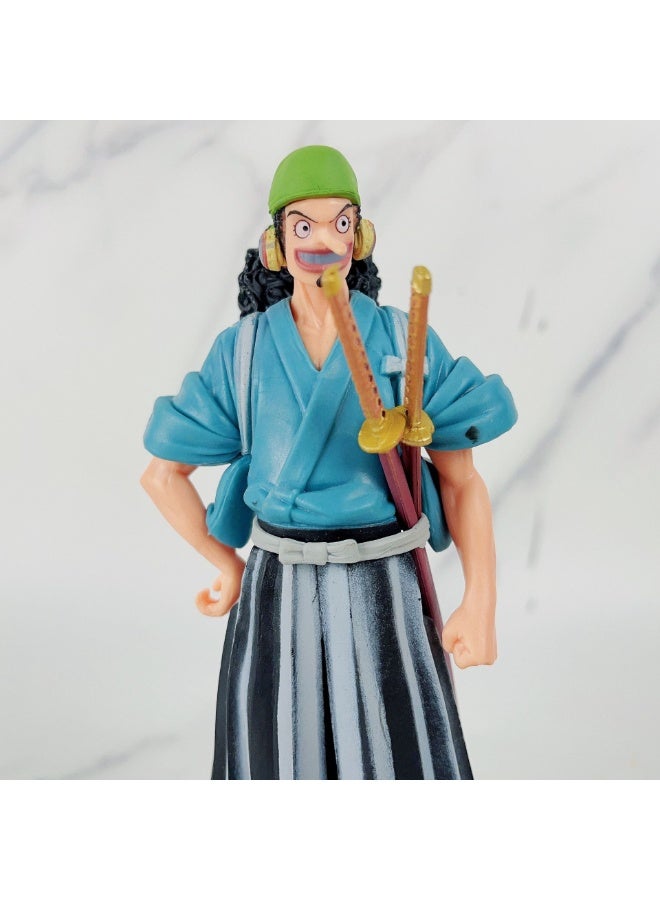 لا يتجزأ الساموراي الملابس usopp شخصيات الرسوم المتحركة أزياء سطح المكتب والسيارات هدية الديكور - Image 2