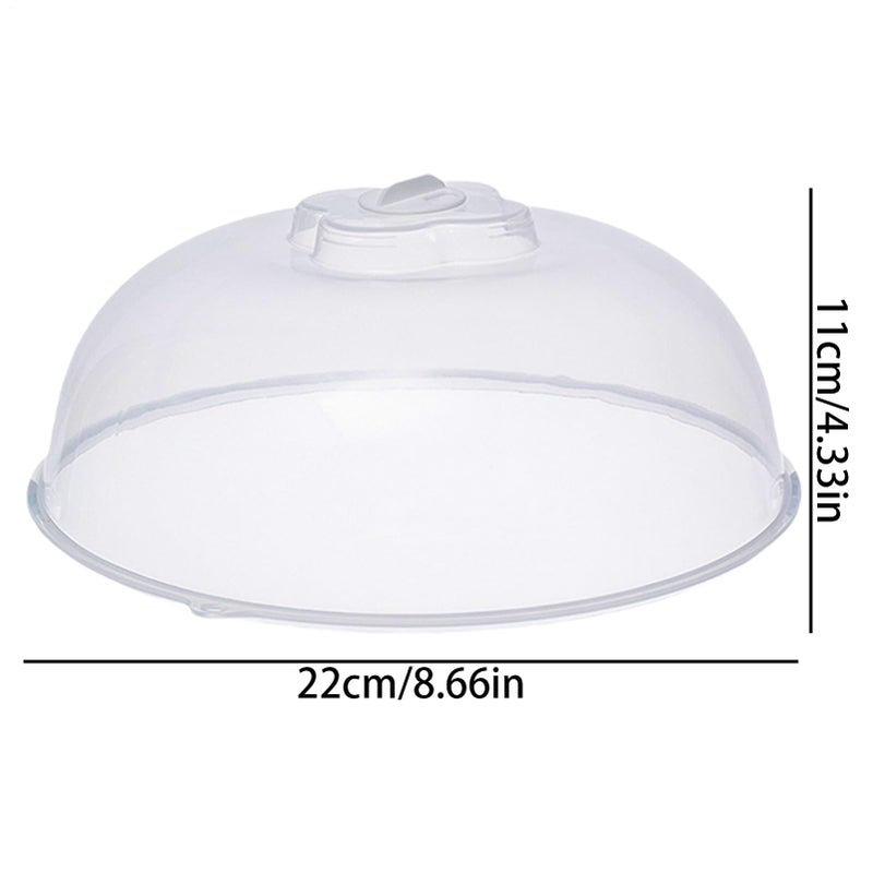 Medium Transparent Microwave Splatter Cover Adjustable Plate Guard Lid Heat Resistant - Image 3