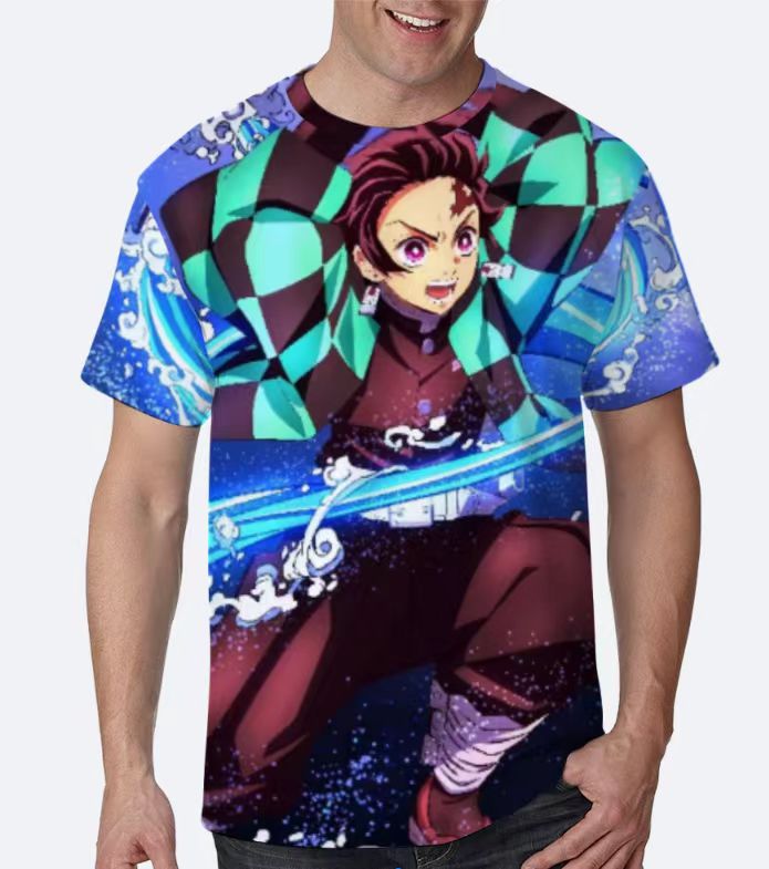 Summer Personality 3Dt Shirt Men'S Casual Simple One Piece Printed Short-Sleeved T-Shirt - Image 1