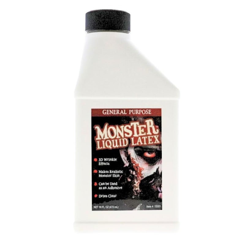 LLF Monster Liquid Latex - Dries CLEAR - Creates Zombie Skin and FX - Image 4