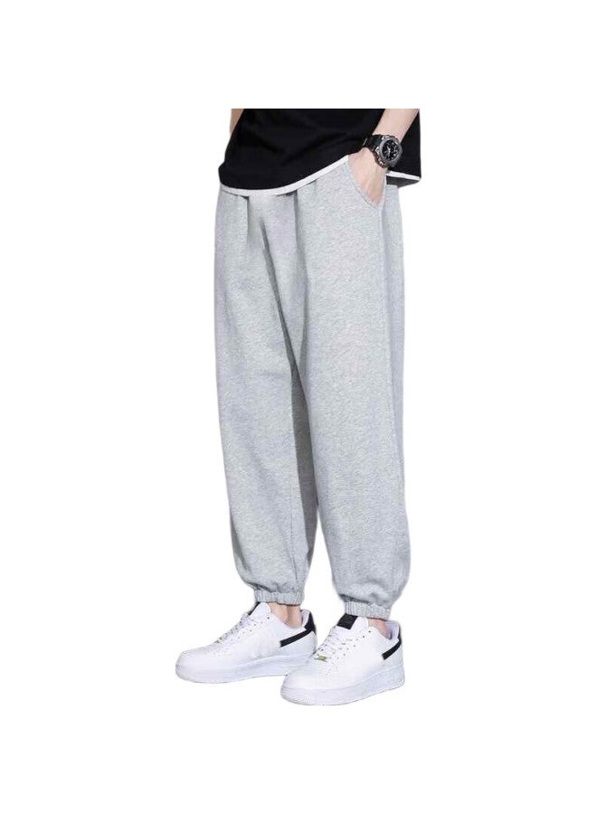GENIOLAMODE Men'S Casual Pants From Semir Group, Korean Style Loose Fit Drawstring Solid Color Men'S Pants, Youth Student All-Match Fashion Long Pants - Image 3