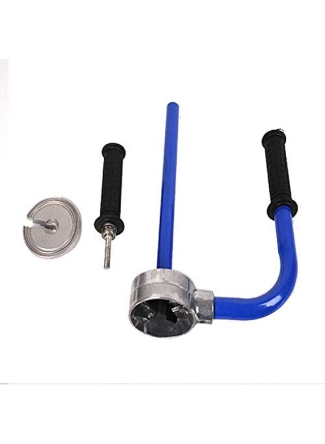 يُسلِّم موزع أغشية التمدد اليدوي - أداة تغليف يدوية قابلة للتعديل للتغليف الصناعي (أزرق) - Image 5