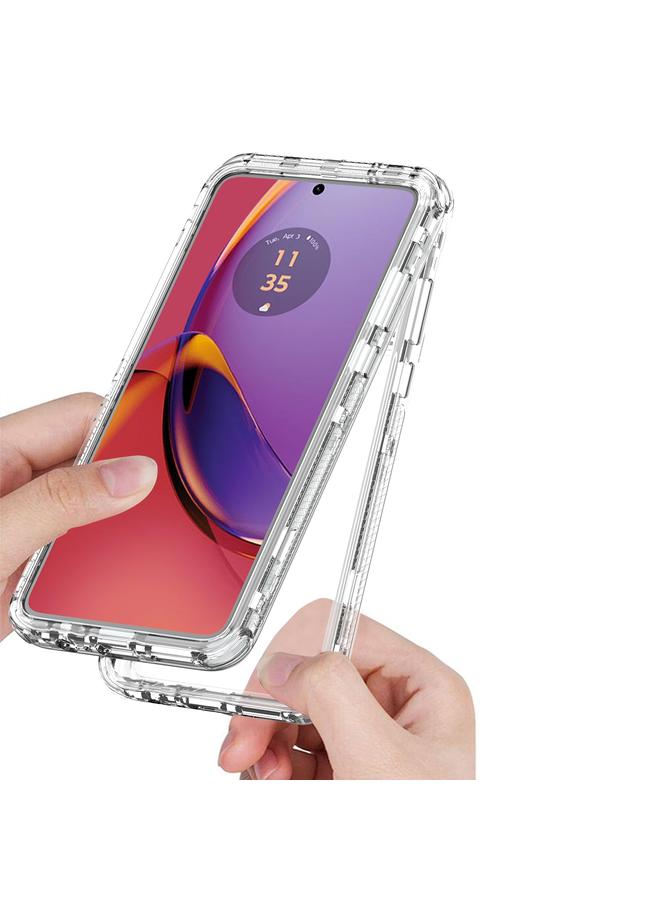 S-TOP Case For Motorola Moto G84 5G Acrylic Transparent Phone Case - Image 3