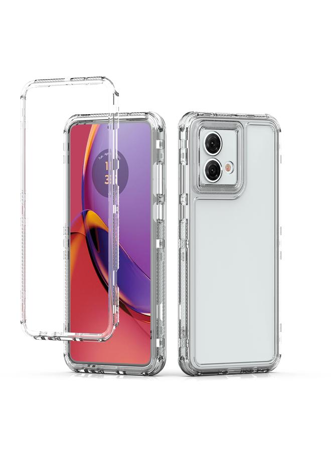 S-TOP Case For Motorola Moto G84 5G Acrylic Transparent Phone Case - Image 1