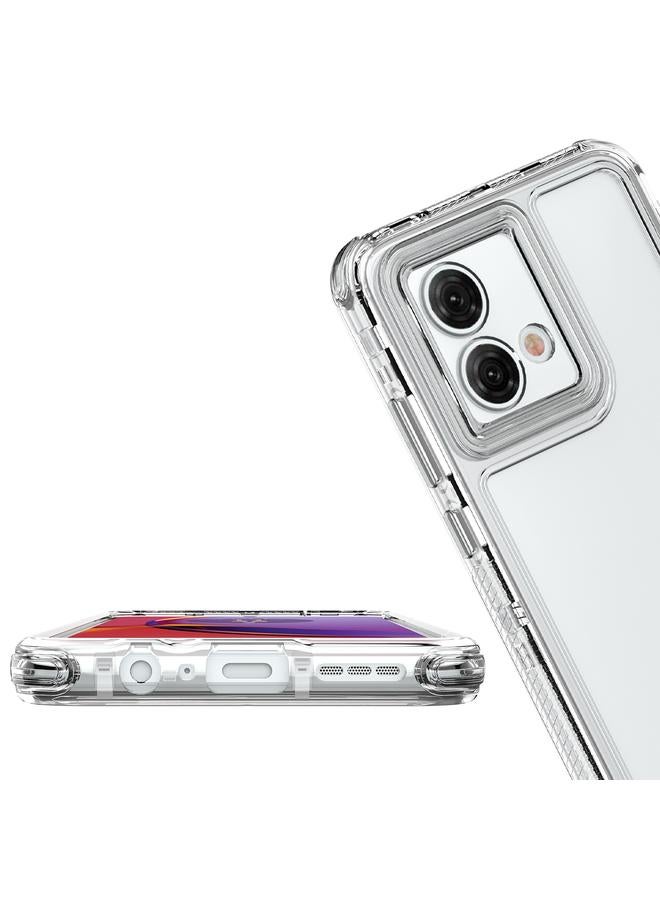 S-TOP Case For Motorola Moto G84 5G Acrylic Transparent Phone Case - Image 5