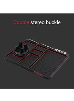 Generic Car Dashboard Phone Mat,Multifunctional Anti Slip Car Dash Mat Temporary Parking Number Sign Panel Storage Pad  - Image 5