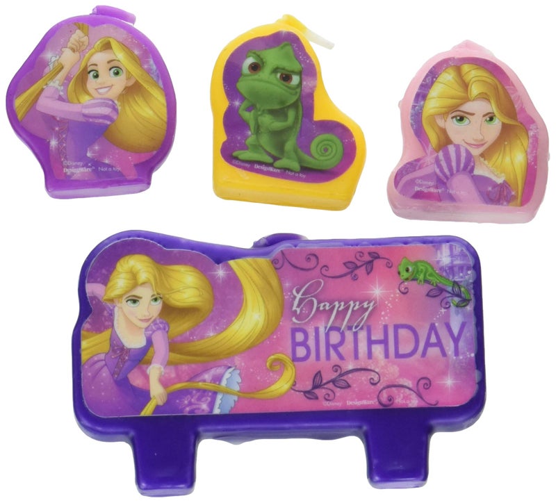 Amscan Disney Princess Birthday Candle Set 4 Piece 2 13 x 3 pink