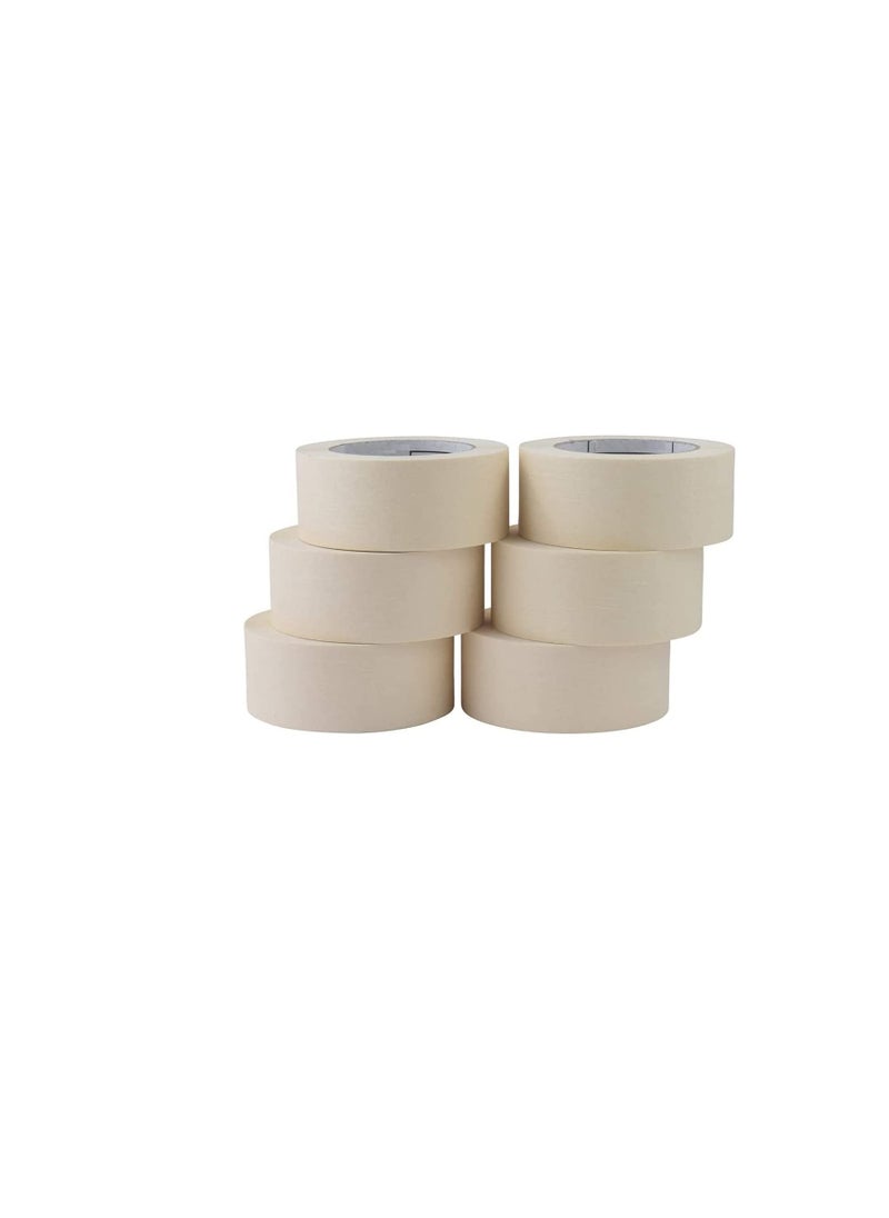 ROBUSTLINE Robustline Adhesive Masking Tape General Purpose Painter's Tape Bulk for Painting, Labeling, Packing, Craft, Art, Home, Office, School Etc. (1 INCH, 2)  - Image 2