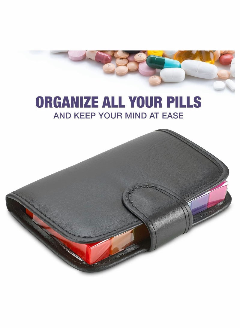 SOLARAE Weekly Pill Organizer Pill Boxs, Portable Travel Pill Box Dispenser for Vitamin Fish Oil Supplements 1Pack - Image 2